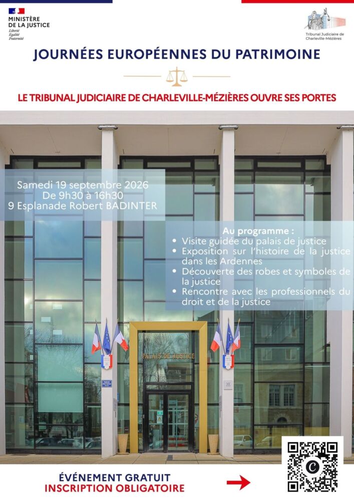 2026_Tribunal judiciaire de Charleville-M&eacute;zi&egrave;res_Journ&eacute;e du patrimoine_Affiche