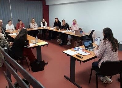 Animation de la réunion par la nouvelle coordinatrice du CDAD 08 Animation de la réunion par la nouvelle coordinatrice du CDAD 08